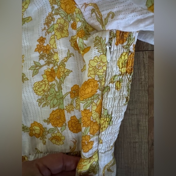 Faithfull the brand Gamora Midi Dress Linden Floral Print SIZE M - Picture 9 of 12